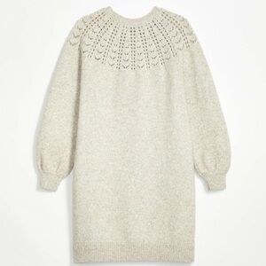 LOFT Pointelle Yoke Sweater Dress – Size S (Regular)